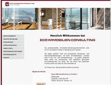 Tablet Screenshot of eco-immobilien.ch